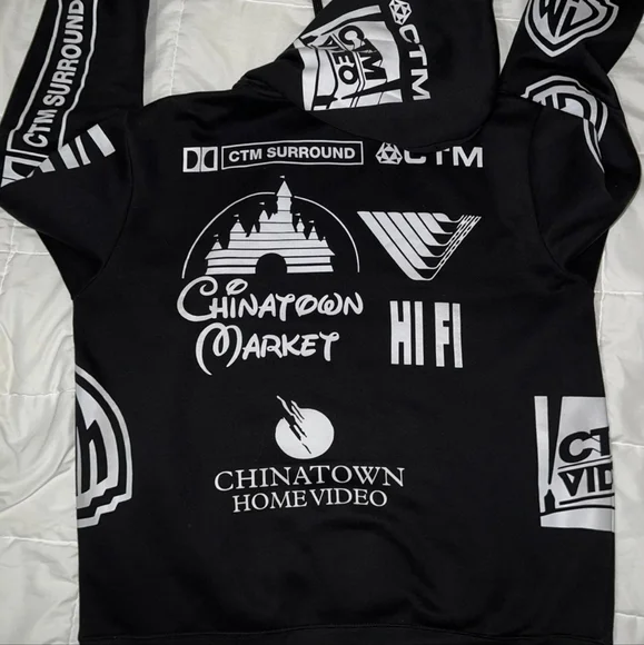 Chinatown Market Hoodie | VHS Home Video Design | XL | Black/White - Picture 6 of 6
